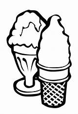 Ice Cream Coloring Pages Printable Cartoon Sundae Cliparts Color Kids Cone Bowl Print Template Food Clipartmag Clipart Girls Library Getcolorings sketch template