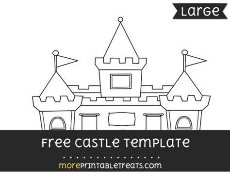 castle template large templates printable  classroom