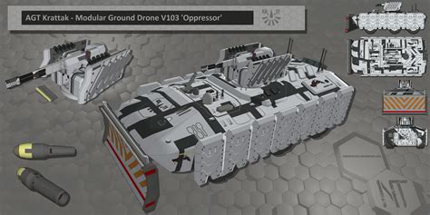 agt krattak  oppressor modular drone tank   teiden nation ground forces heres