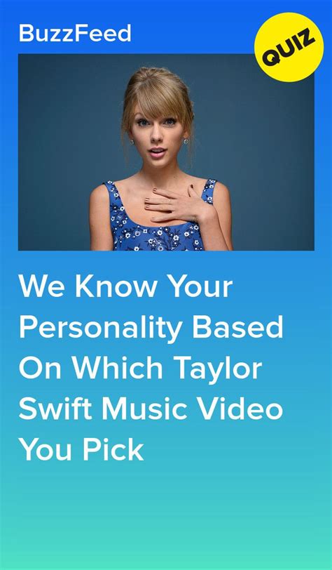 we know your personality based on which taylor swift music video you