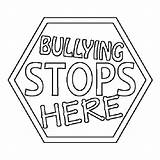 Bullying Coloring Pages Anti Sign Stop Kids Activities Worksheets Drawing Posters Color Stops School Bully Thecolor Sheets Colouring Printable Way sketch template