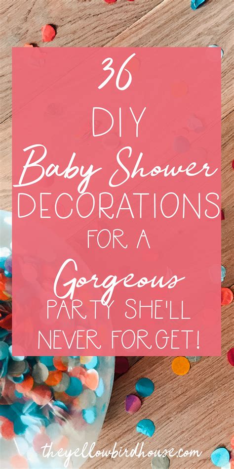 diy baby shower decorations   gorgeous party