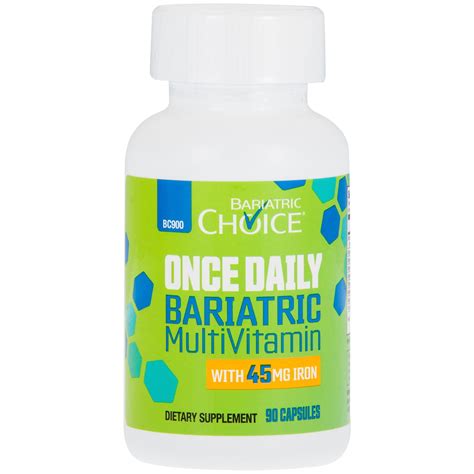 bariatric choice  daily bariatric multivitamin  mg iron ct walmartcom
