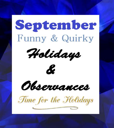 september holidays and observances time for the holidays