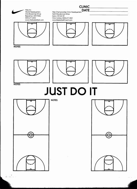 blank basketball practice plan template awesome    basketball