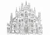 Duomo Colorare Disegni Tesoro Matita Architettonici Tanya Bartolini Città sketch template