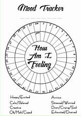 Tracker Mood Feelings Moods Printables sketch template