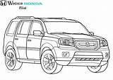 Honda Coloring Pages Kids Pilot Cars Printable Ridgeline Truck Boys Car Monster Colouring Sheets Adult Print sketch template
