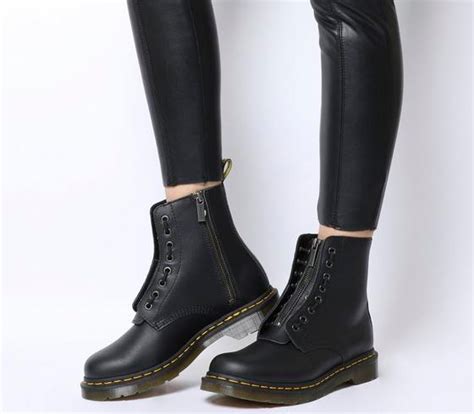pascal front zip boots boots dr martens black boots black ankle boots