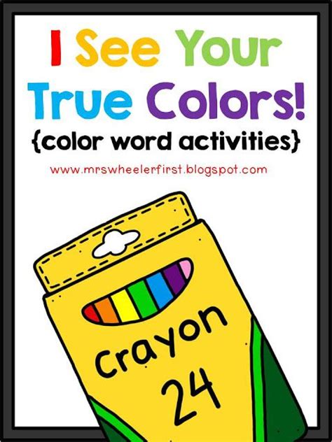 color words color word activities activities words