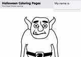 Goblin Away Go Spooky Coloring sketch template
