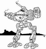 Osiris Mech Coloring Mechwarrior Robots Pages Character Battletech Battlemechs Battle Sci Anthropomorphic Robotech Fighting Fi Tech sketch template