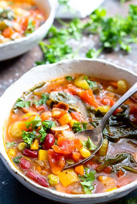 easy vegetable soup recipe wonkywonderful