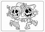 Coloring Pages Cute Skeletons sketch template