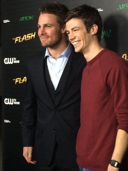 Stephen Amell And Grant Gustin At ‘the Flash Vs Arrow ‘the Brave