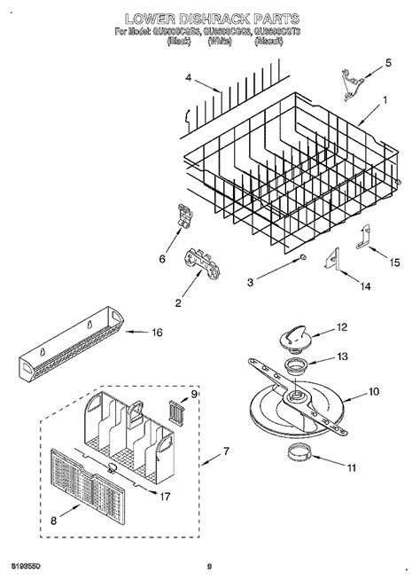 whirlpool dishwasher guscgq parts list whirlpool dishwasher whirlpool dishwasher