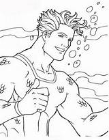Coloring Pages Superhero Aquaman Print Amazing Size sketch template