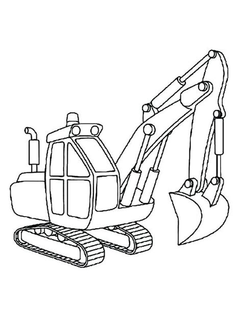 excavator coloring page  print excavators  heavy equipment