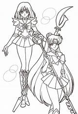 Sailor Pluto Lua Wednesday Navegantes Raines Saturn Vem sketch template