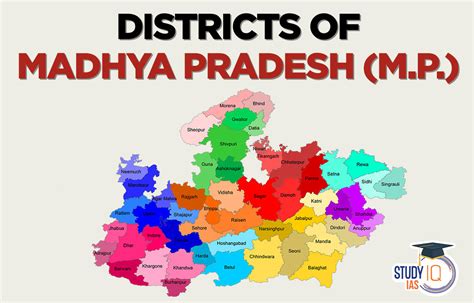 districts  mp list  importance madhya pradesh map
