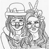 Bff Coloring Pages Girls Cute Printable Friend Print Drawing Info Cool sketch template
