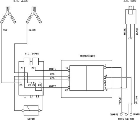 wiring schematic  marquette battery charger model