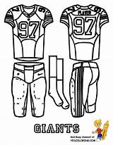Coloring Pages Giants Football 49ers Uniform York Printable Cardinals Nfl Sports Ny Seahawks Louis St Kids Jersey Seattle Alphabet Star sketch template