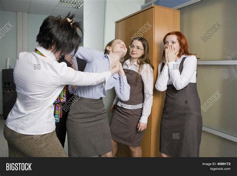 Office Fight Image And Photo Free Trial Bigstock