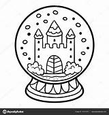 Neige Boule Snowball Cahier sketch template