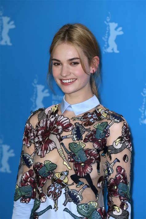 Lily James Shows Off Her Boobs Braless In A Bizarre See Thru Mini Dress