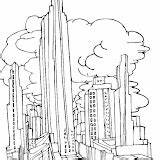 Colorear Rascacielos Ciudades Laminas Haz Ampliar City5 sketch template