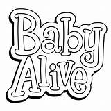 Alive Baby Coloring Pages Printable Getcolorings Color sketch template