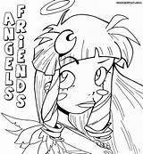 Coloring Pages Friends Angel Comments Angels Coloringhome sketch template