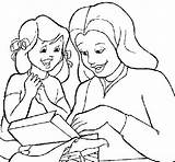 Mother Pages Coloring Daughter Getcolorings Child sketch template