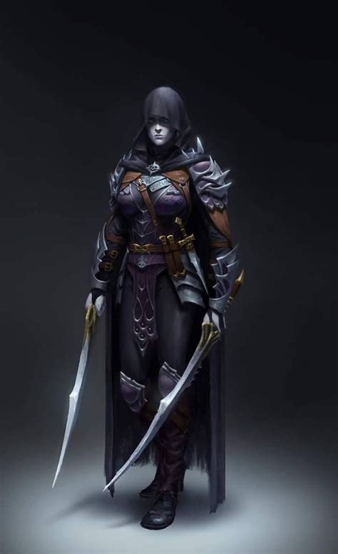 Female Assassin Rogue Fantasy Medieval Warrior In 2019