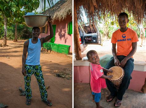 Rural African Village Life In Davedi Togo