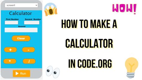 calculator  codeorg    youtube