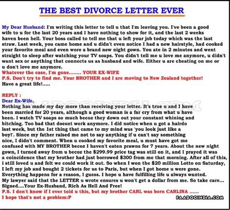 🌷 Letter To My Wife Divorce The Letter To My Wife On The Day Of Our