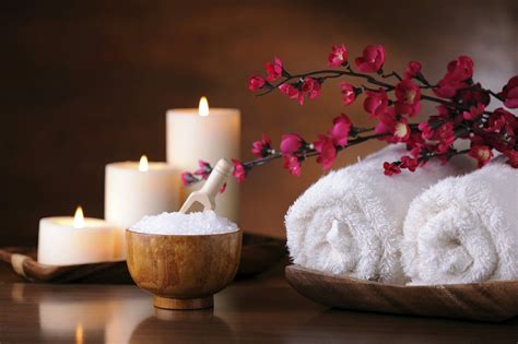 spa bathtime relaxation candles serenity tranquil