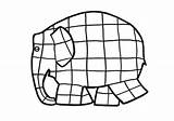 Elmer Elephant Clipart Coloring Template Pages Clipartmag sketch template