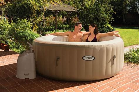 intex inflatable purespa hot tub with bubble jets pool market
