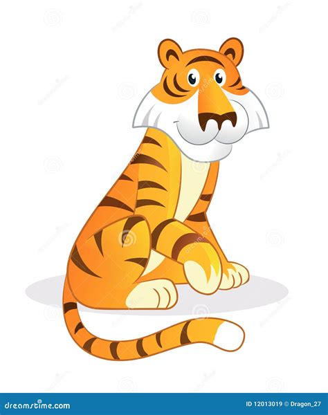 cartoon tiger royalty  stock images image