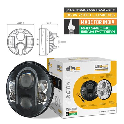 dhc autosolutions led headlamps projector fong lamps roof lights