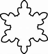 Snowflake Christmas Wecoloringpage Snowflakes Clipartmag sketch template