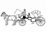 Carriage Coloring Horses Horse Pages Buggy Getcolorings Getdrawings Drawing Edupics sketch template