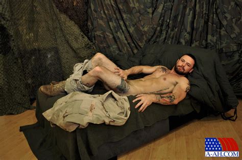 all american heroes sergeant miles army guy jerking off big cock and fingering ass amateur gay