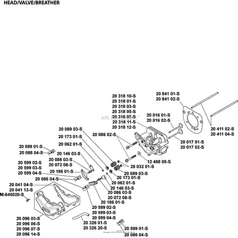 kohler sv  mtd  hp  kw parts diagram  headvalvebreather