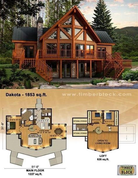 elegant  bedroom log cabin floor plans  home plans design
