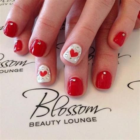 pretty  classy valentines day nails ideas red nails short red nails trendy nails