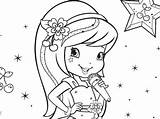 Coloring Strawberry Shortcake Pages Plum sketch template
